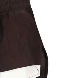 RICK OWENS Rick Owens Women Leather Shorts - Fog Boxers