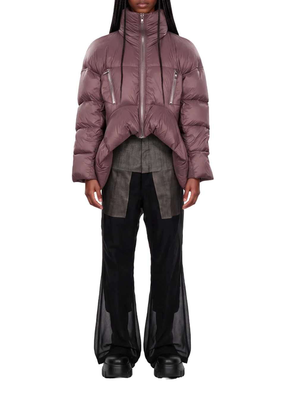 RICK OWENS Rick Owens Women Purple Draculimo Padded Down Jacket