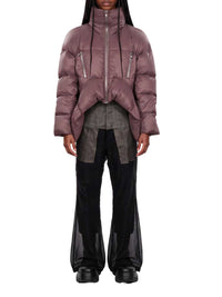 RICK OWENS Rick Owens Women Purple Draculimo Padded Down Jacket