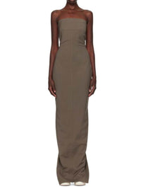 RICK OWENS Rick Owens Women Long Strapless Bustier Evening Gown