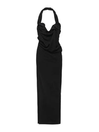 MAGDA BUTRYM Magda Butrym Women Draped Halter-Neck Dress With Black Corset