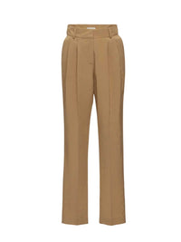 MAGDA BUTRYM Magda Butrym Women Beige Tapered Trousers With Pleats