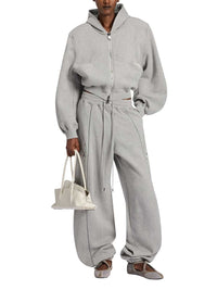 THE ATTICO The Attico Women Heathered Gray Sweatshirt