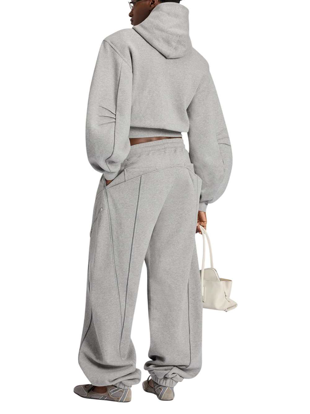 THE ATTICO The Attico Women Heathered Gray Sweatshirt
