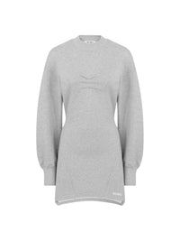 The Attico Women Gray Heather Mini Dress