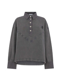The Attico Women Vintage Gray Sweatshirt