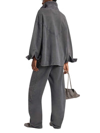 The Attico Women Vintage Gray Sweatshirt