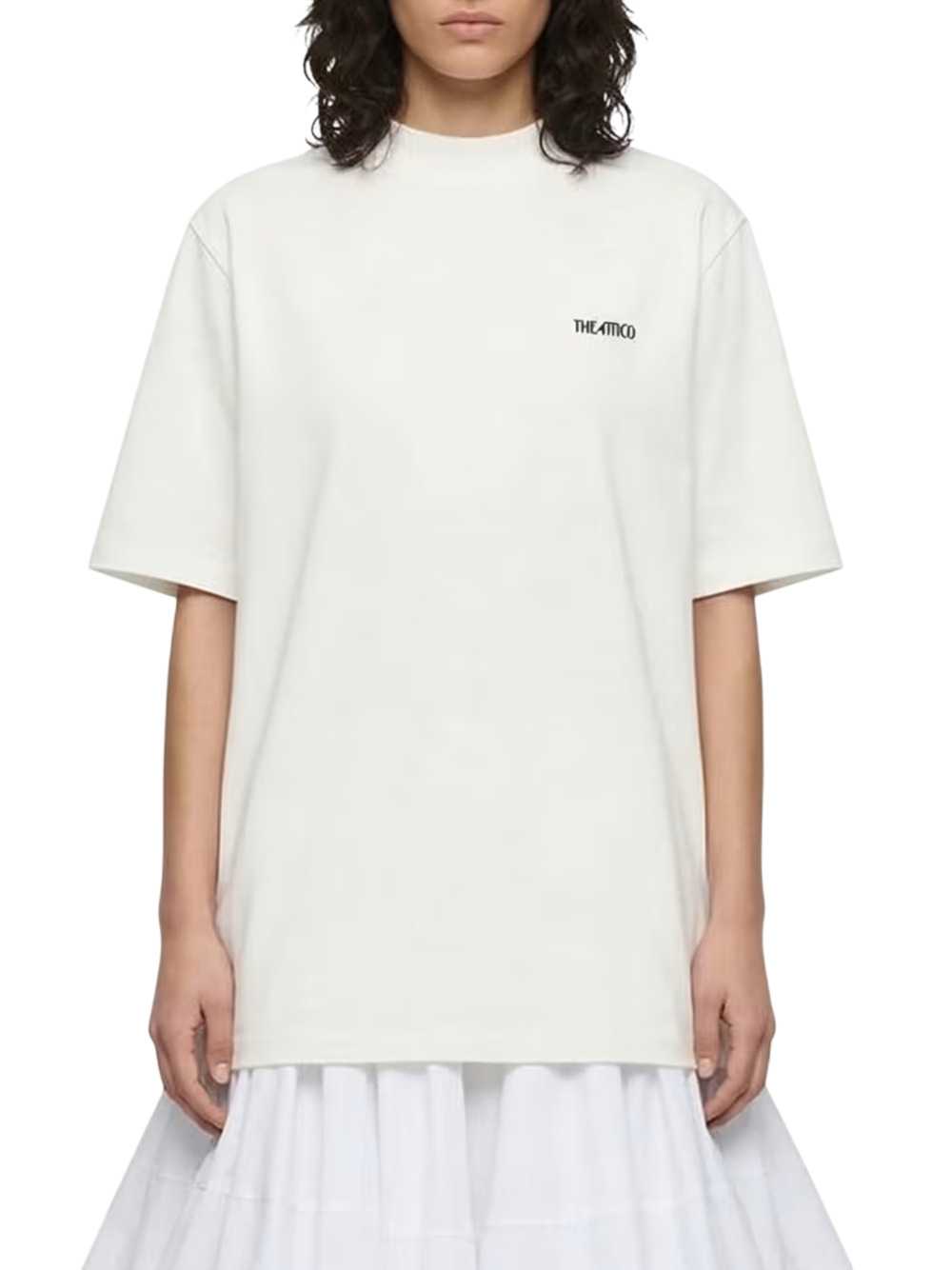 THE ATTICO The Attico Women High-Neck T-Shirt With Logo Print