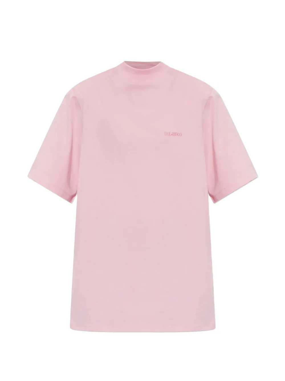 The Attico Women Logo-Print High-Neck T-Shirt