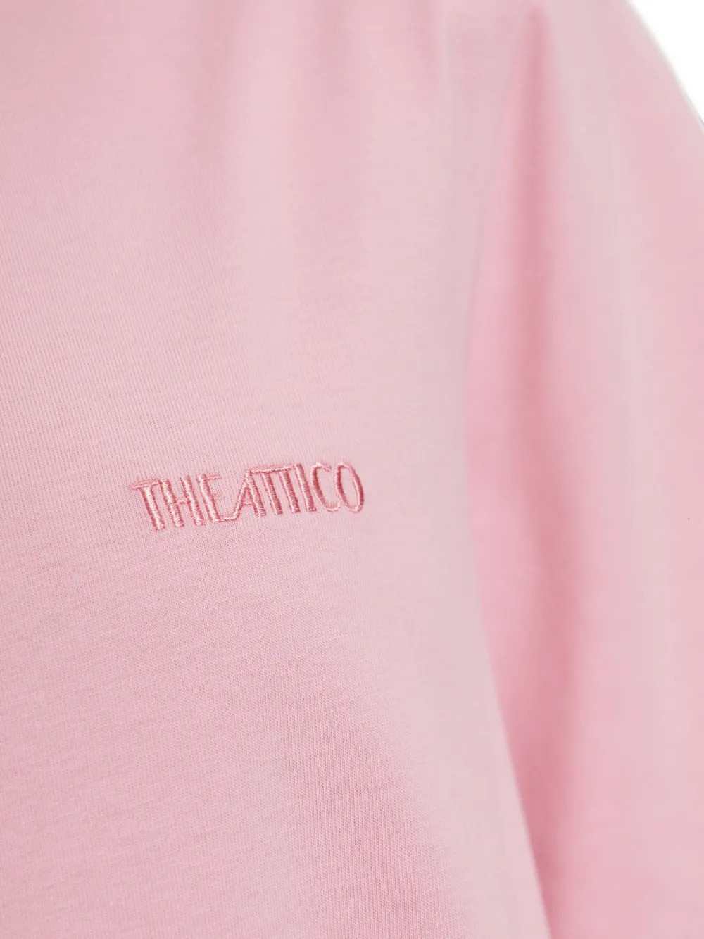 The Attico Women Logo-Print High-Neck T-Shirt