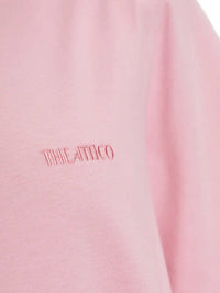 The Attico Women Logo-Print High-Neck T-Shirt