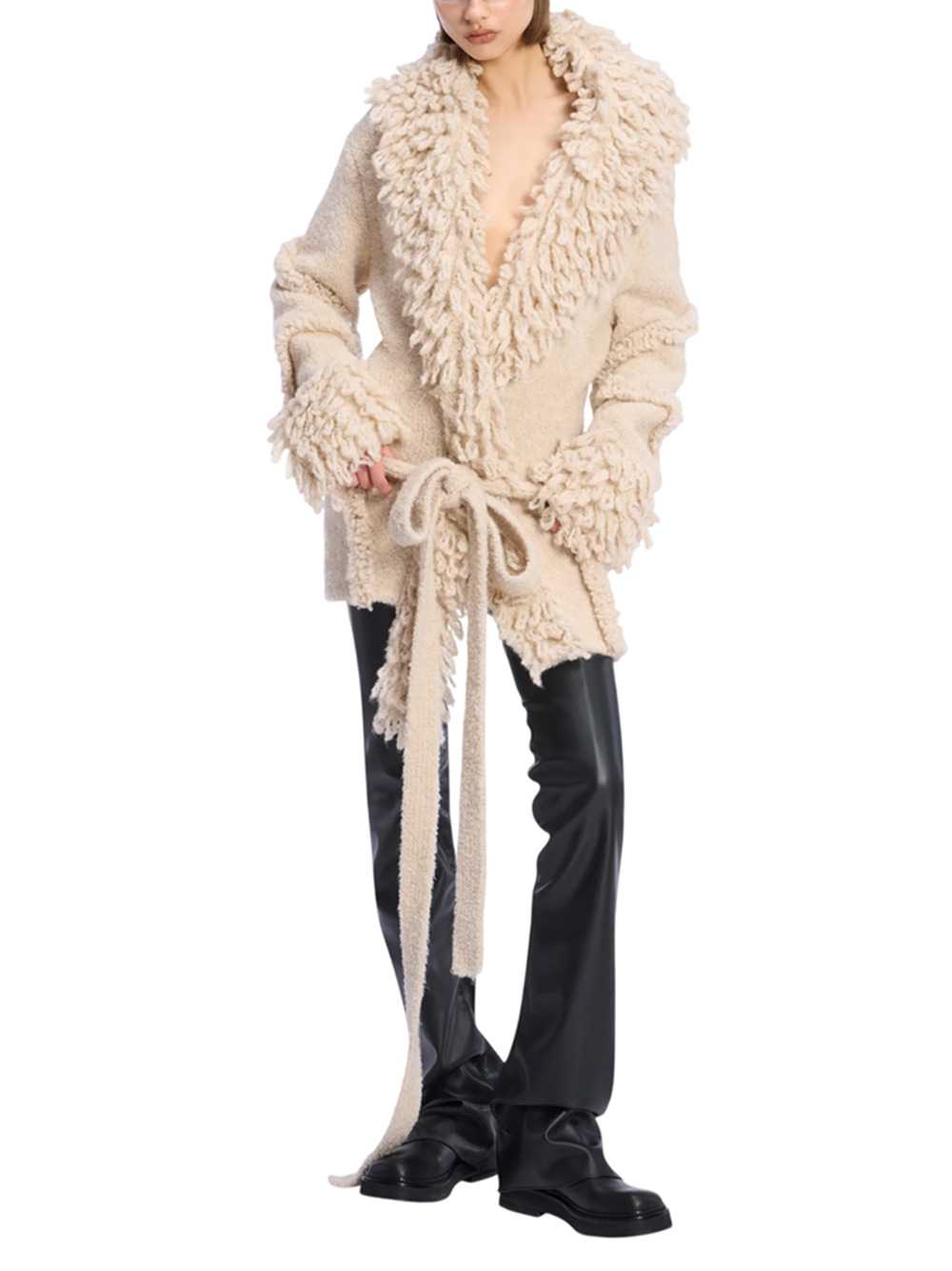 THE ATTICO The Attico Women Beige Cardigan