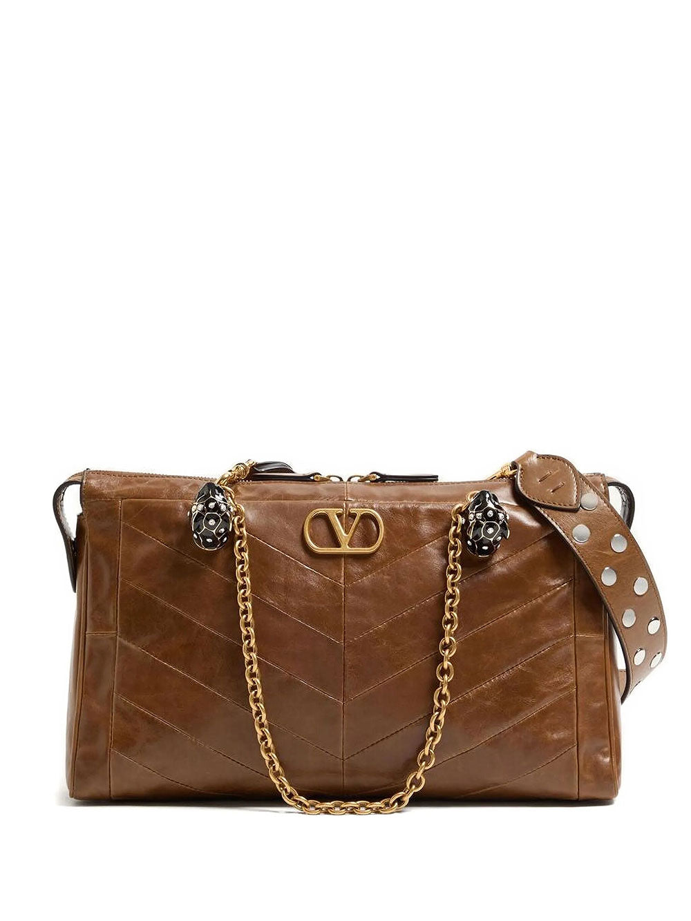VALENTINO GARAVANI Valentino Garavani Women Valentino Garavani Panthea Shoulder Bag In Nappa Leather With Chevron Pattern