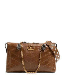 VALENTINO GARAVANI Valentino Garavani Women Valentino Garavani Panthea Shoulder Bag In Nappa Leather With Chevron Pattern