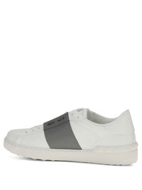 VALENTINO GARAVANI Open Leather Sneakers With Contrast Band And Stud Details Women
