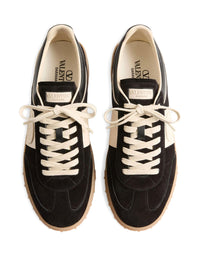 VALENTINO GARAVANI Upvillage Split And Nappa Leather Sneakers Women