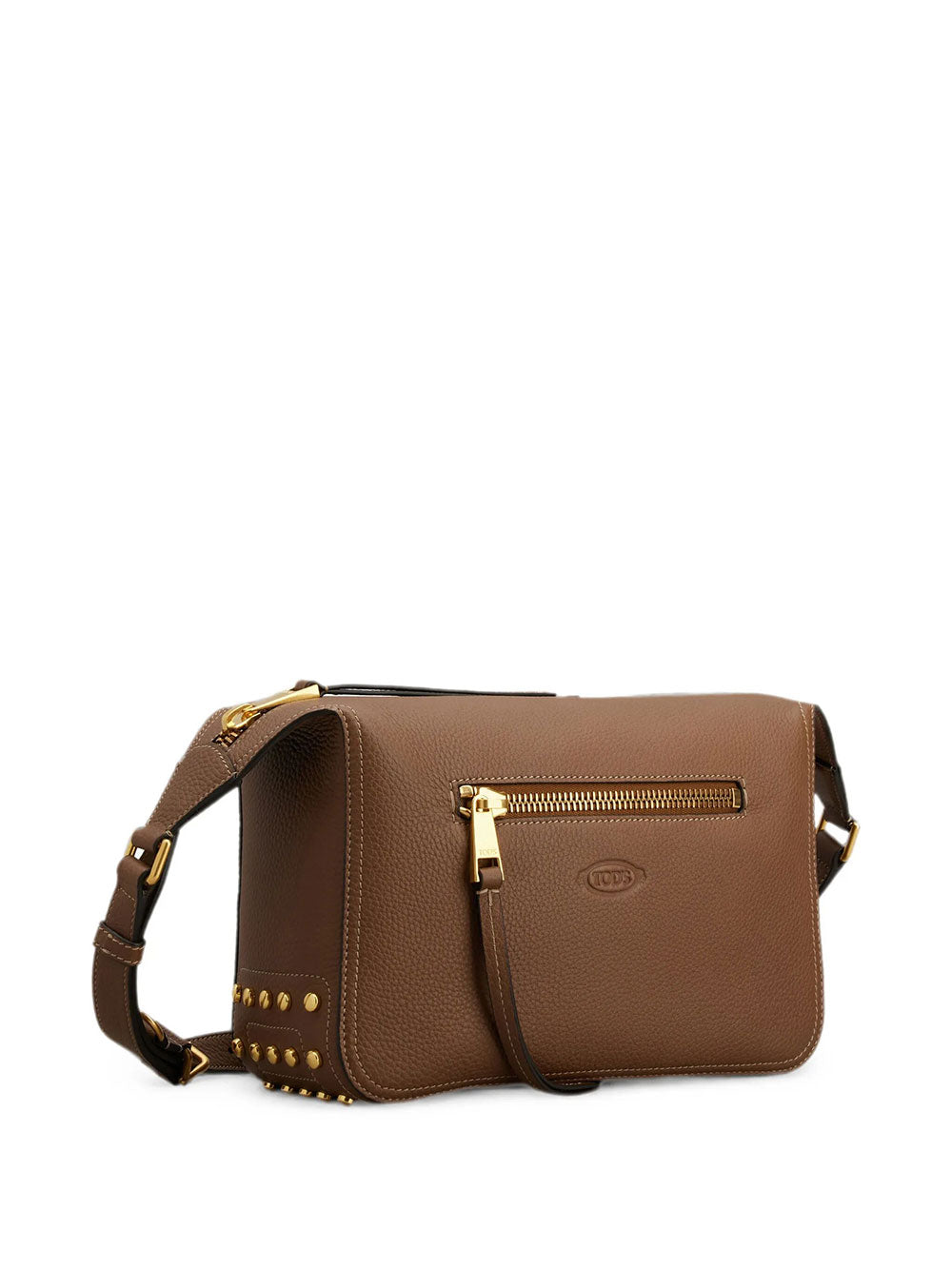 TOD`S Metal Dots Shoulder Bag In Leather Mini Women