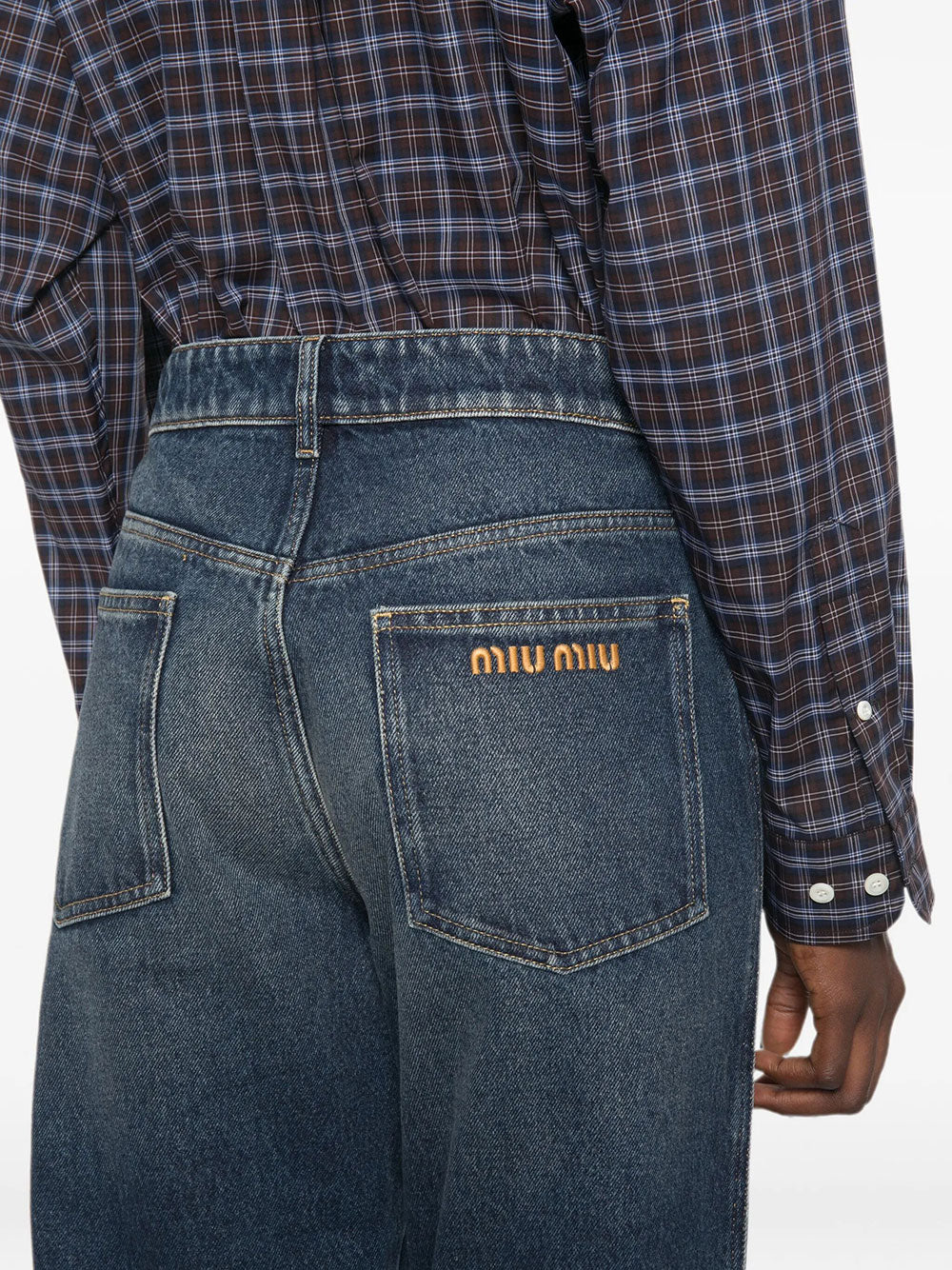 MIU MIU Miu Miu Women Five-Pocket Loose Fit Denim Jeans