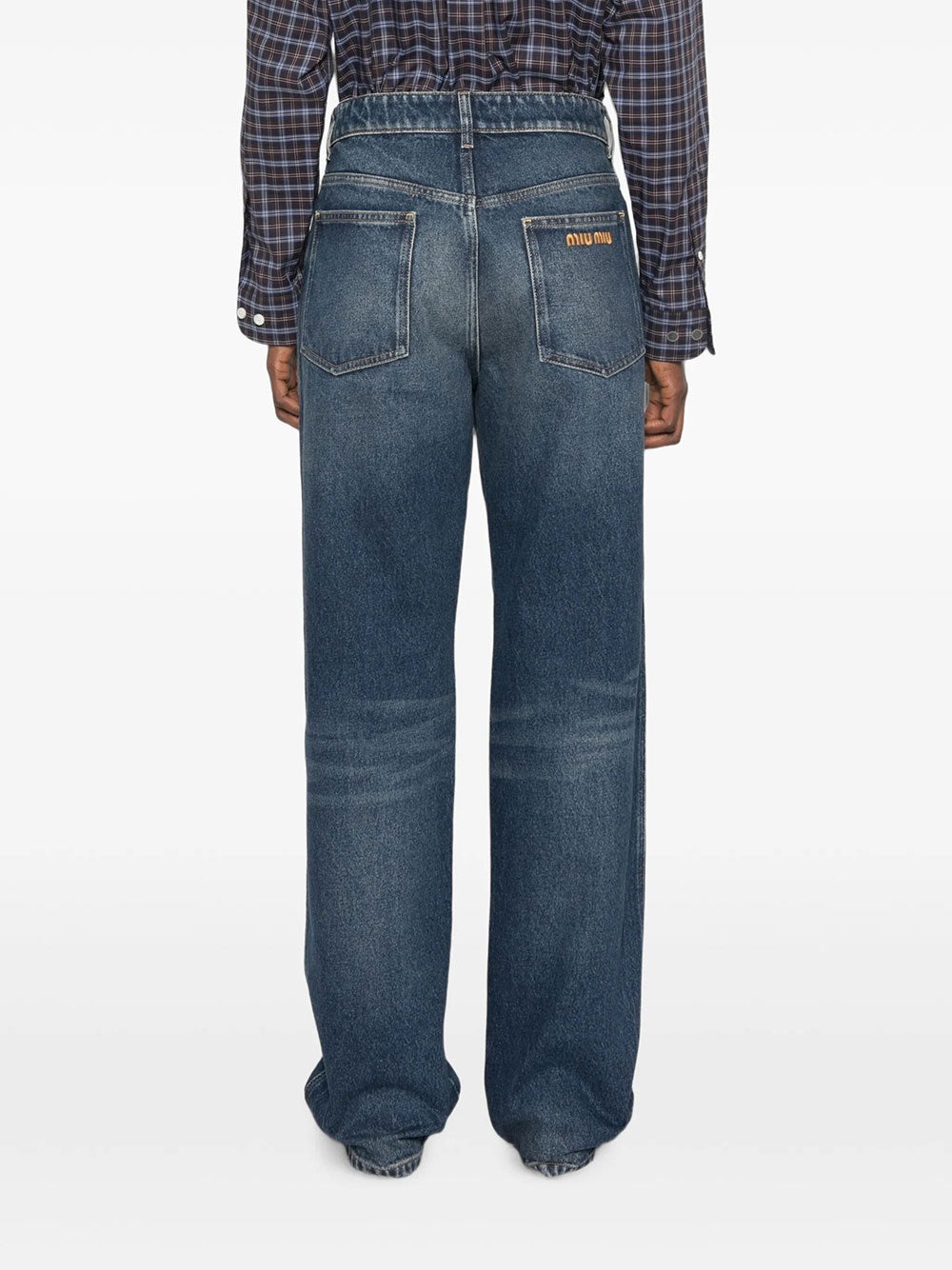 MIU MIU Miu Miu Women Five-Pocket Loose Fit Denim Jeans