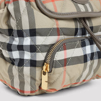 BURBERRY Burberry Mini Check Backpack Women