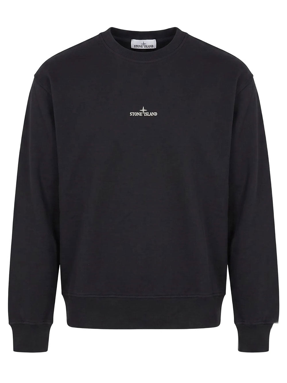 Stone Island Men Oversized-Fit Crewneck Sweatshirt With `Blurred Compass` Print
