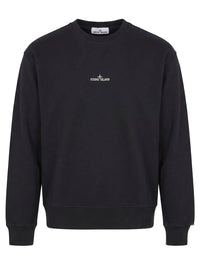 STONE ISLAND Oversized-Fit Crewneck Sweatshirt With `Blurred Compass` Print Women