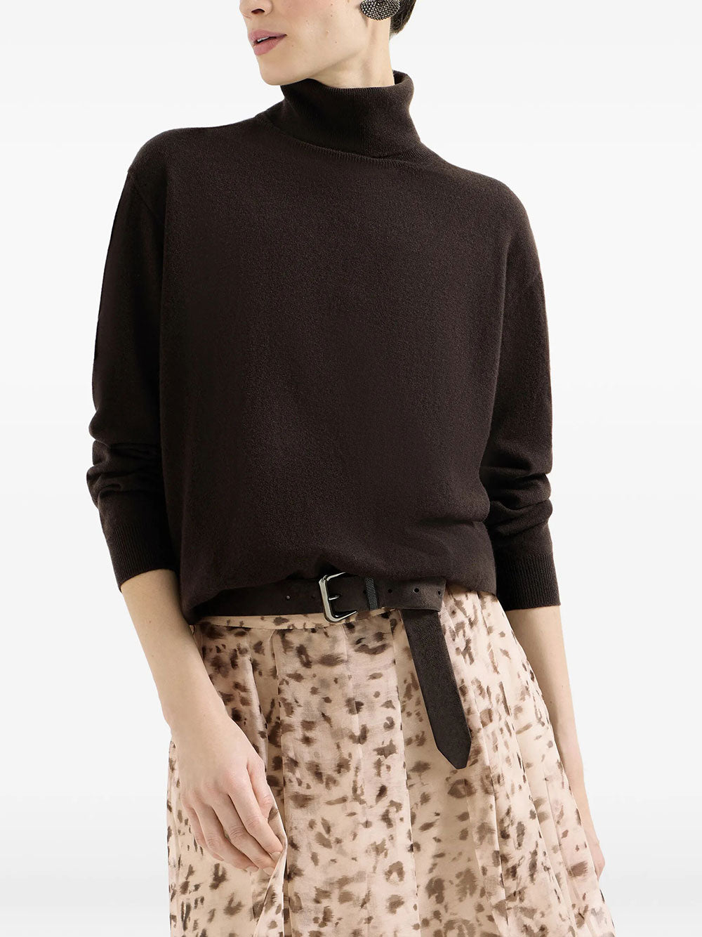 BRUNELLO CUCINELLI Brunello Cucinelli Women Cashmere Turtleneck Sweater With Monili