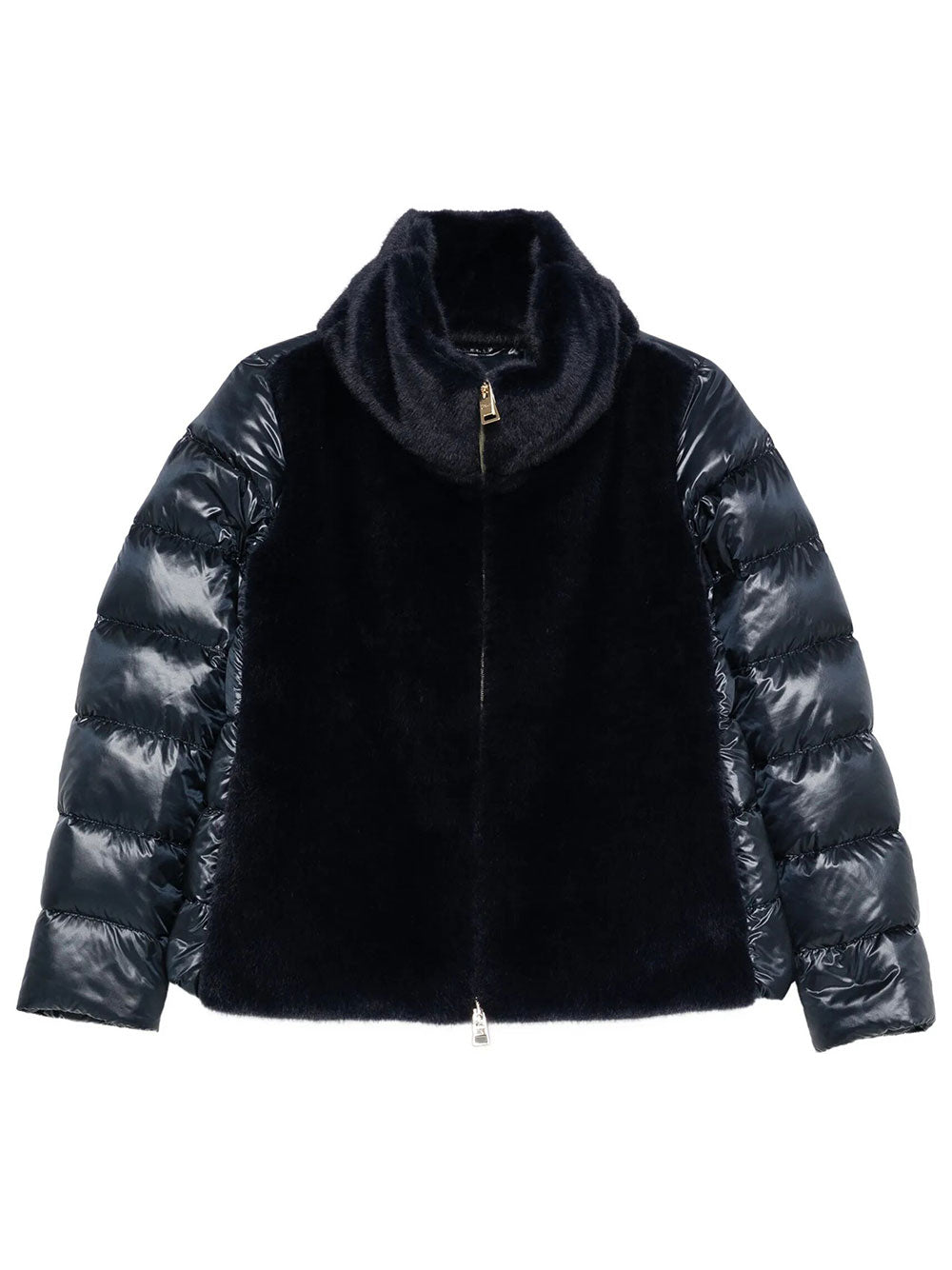 HERNO Faux Fur-Inserts Ultralight Padded Jacket Women