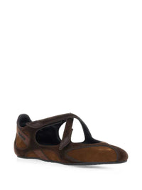 THE ATTICO The Attico Women Suede Ballet Flats, Size 1