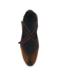 THE ATTICO The Attico Women Suede Ballet Flats, Size 1
