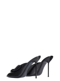 Paris Texas Women Lidia 105 Black Nappa Leather Bow