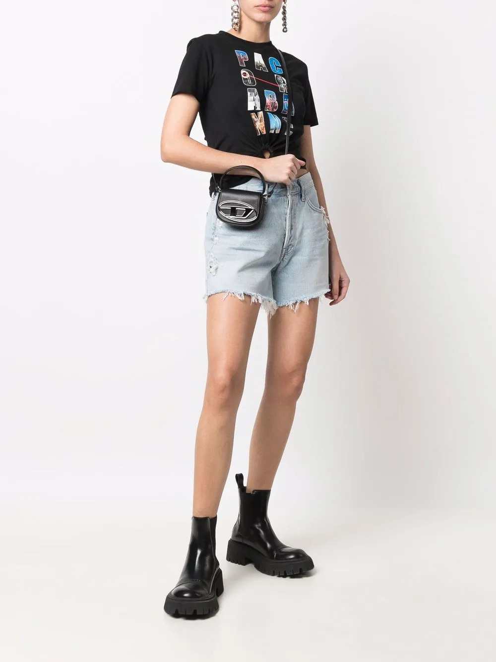 Diesel Women 1Dr Xs Iconic Mini Bag With D-Logo Plaque