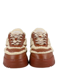 Versace Mens Odissea Shearling Sneakers