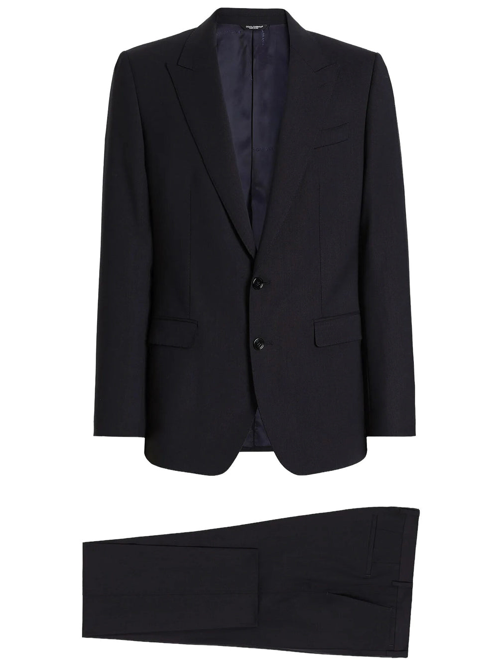 Dolce & Gabbana Men Abito Monopetto Martini Light In Gabardina Di Lana
