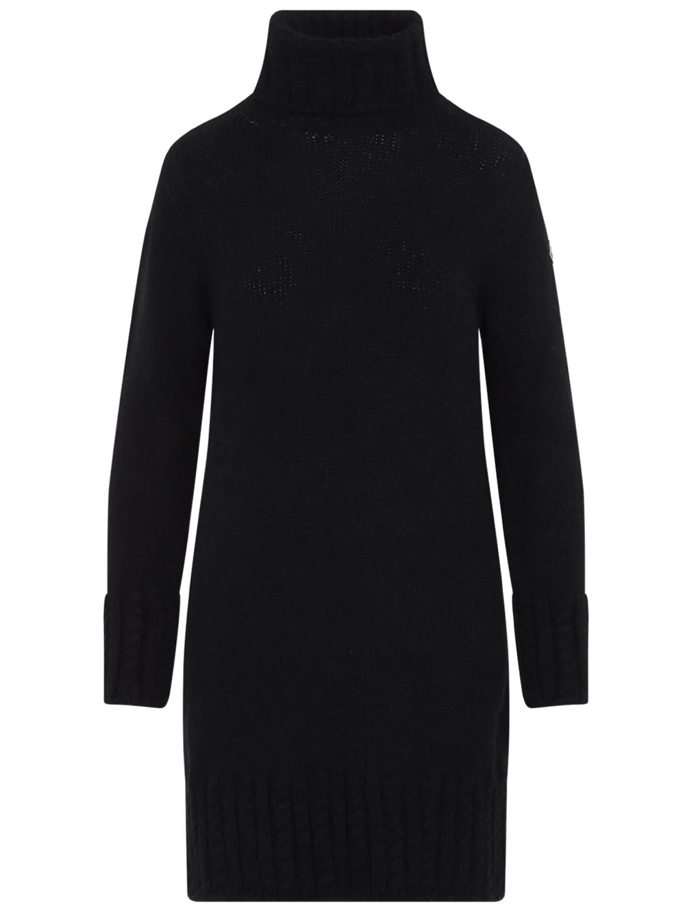 MONCLER Moncler Women Abito A Collo Alto In Maglia Di Misto Alpaca