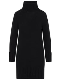 MONCLER Abito A Collo Alto In Maglia Di Misto Alpaca Women