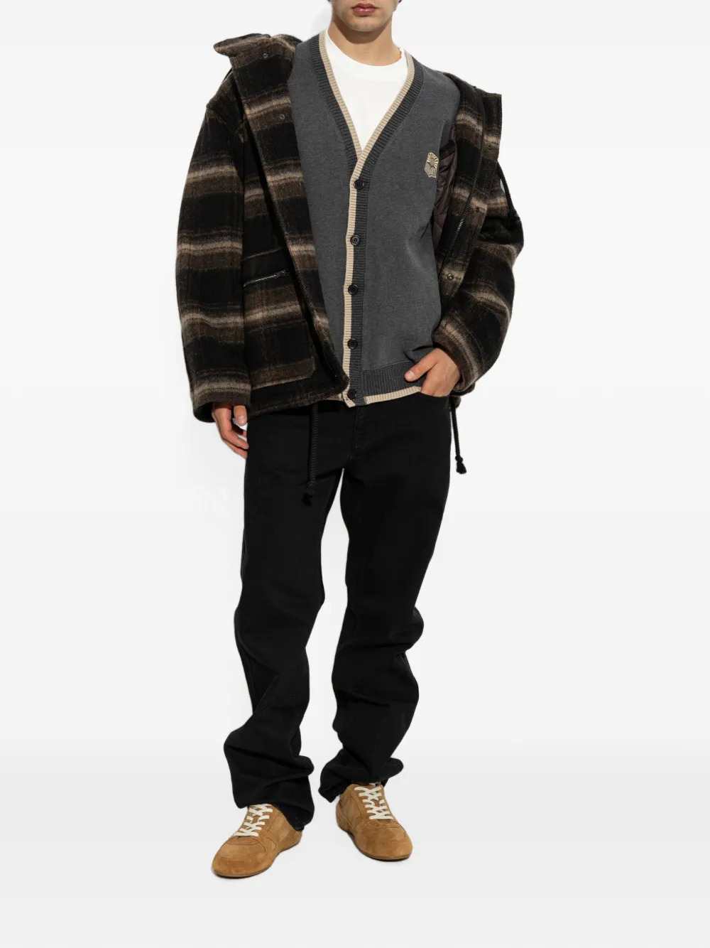 MARANT Marant Men Kiril Hooded Checked Jacket