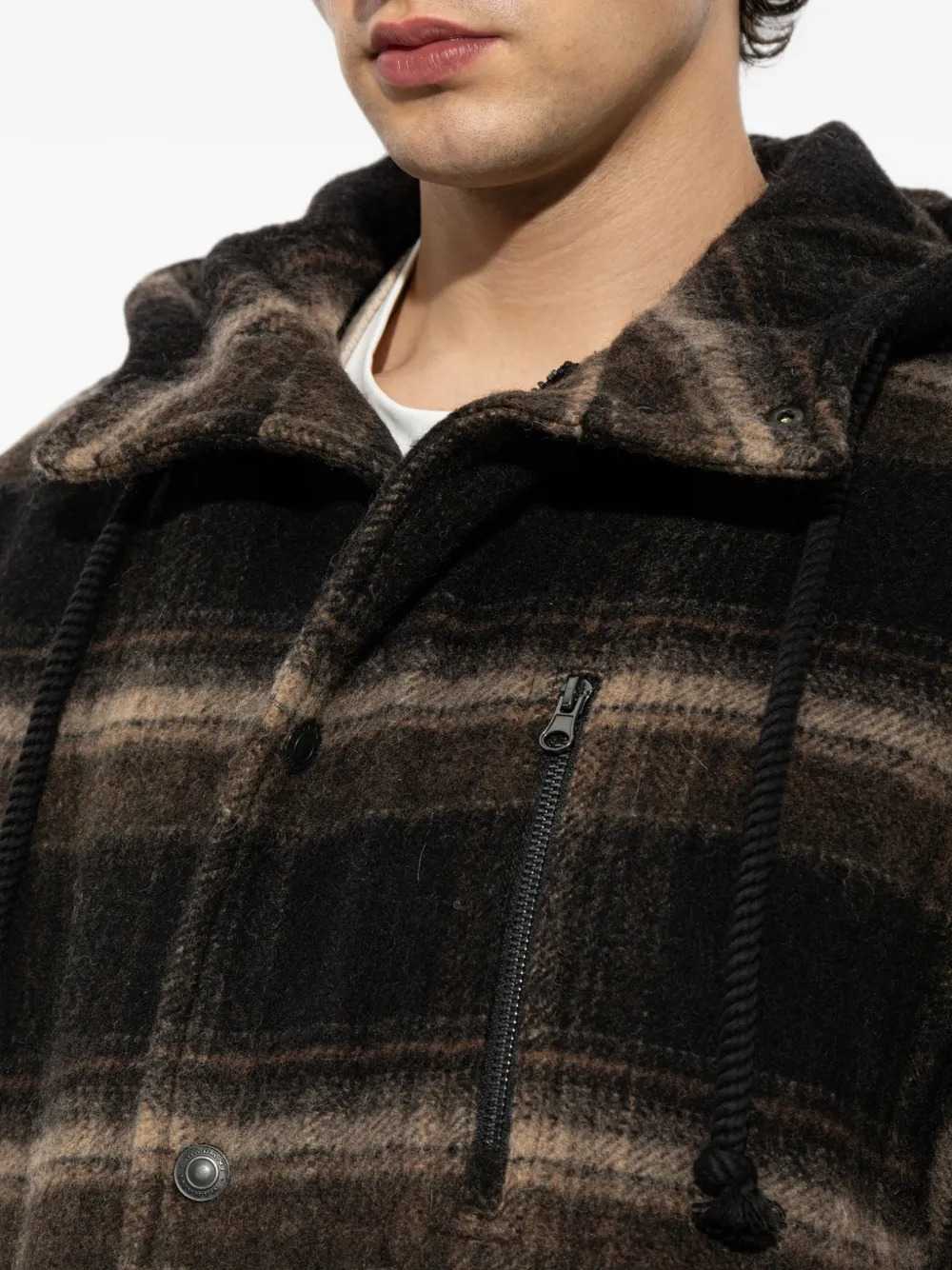 MARANT Marant Men Kiril Hooded Checked Jacket