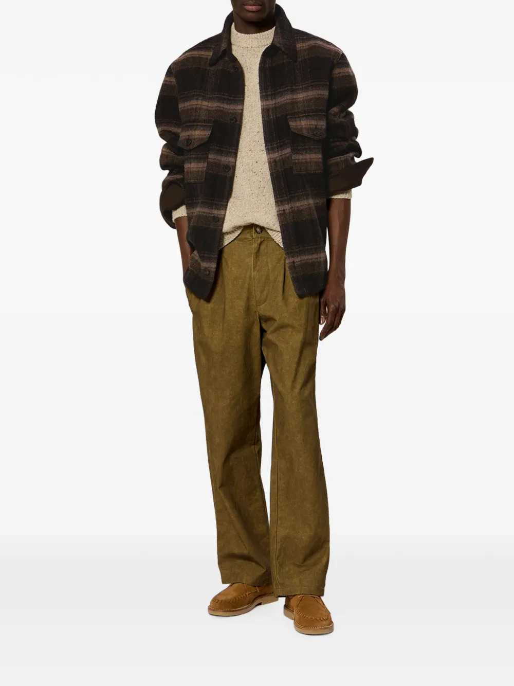 Marant Men Kervon Check Wool-Blend Overshirt