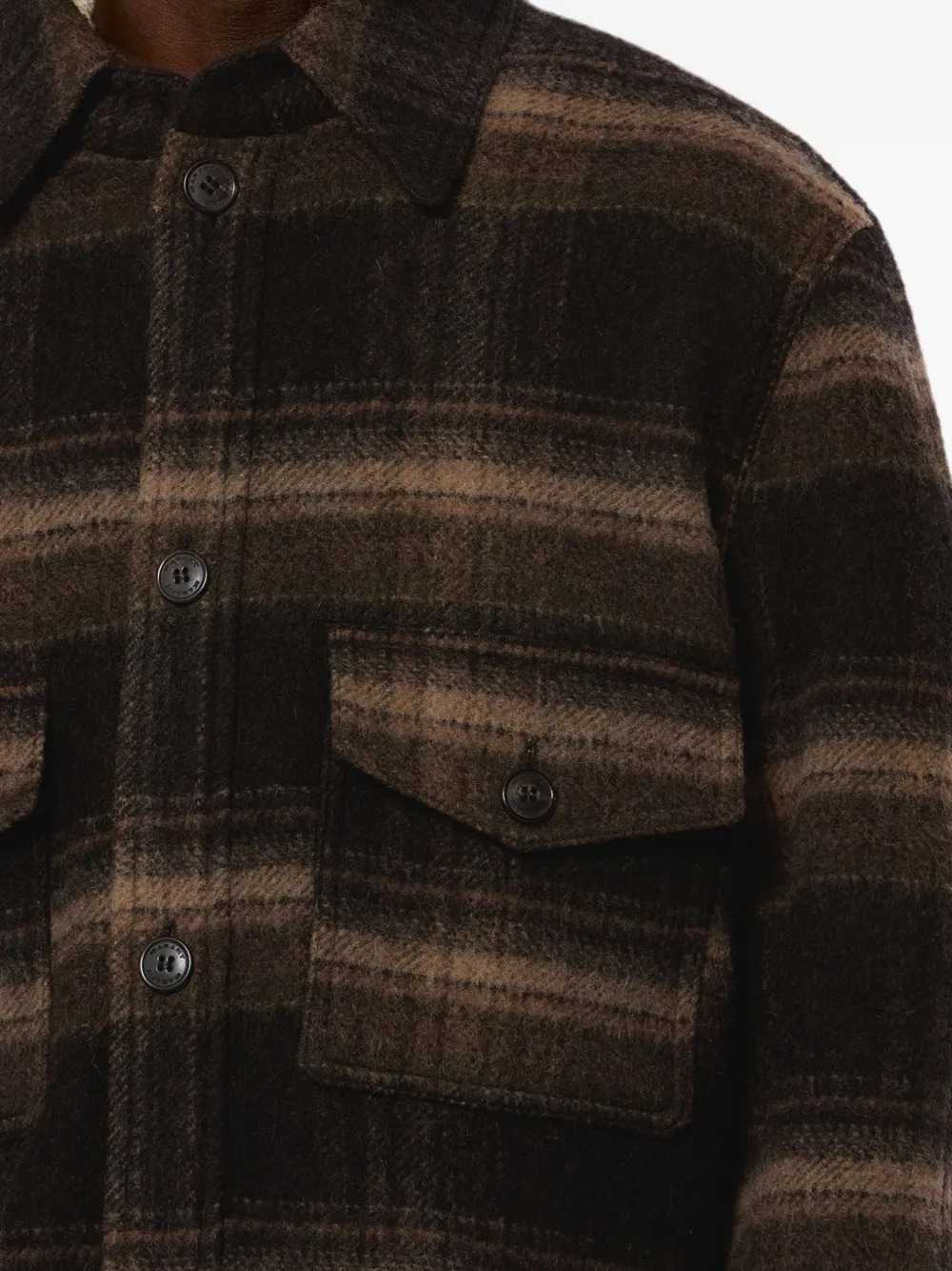 Marant Men Kervon Check Wool-Blend Overshirt