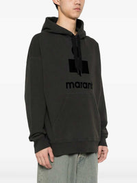 Marant Men Miley Flocked-Logo Hoodie