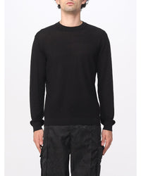 Versace Men Knit Crew Neck Sweater Black