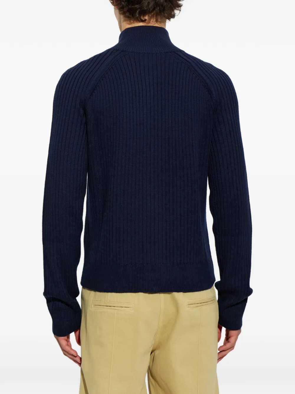 MARANT Marant Men Ribbed Zip-Up Cardigan