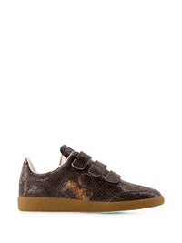 MARANT Marant Women Beth Sneakers With Snakeskin-Effect Velcro Strap