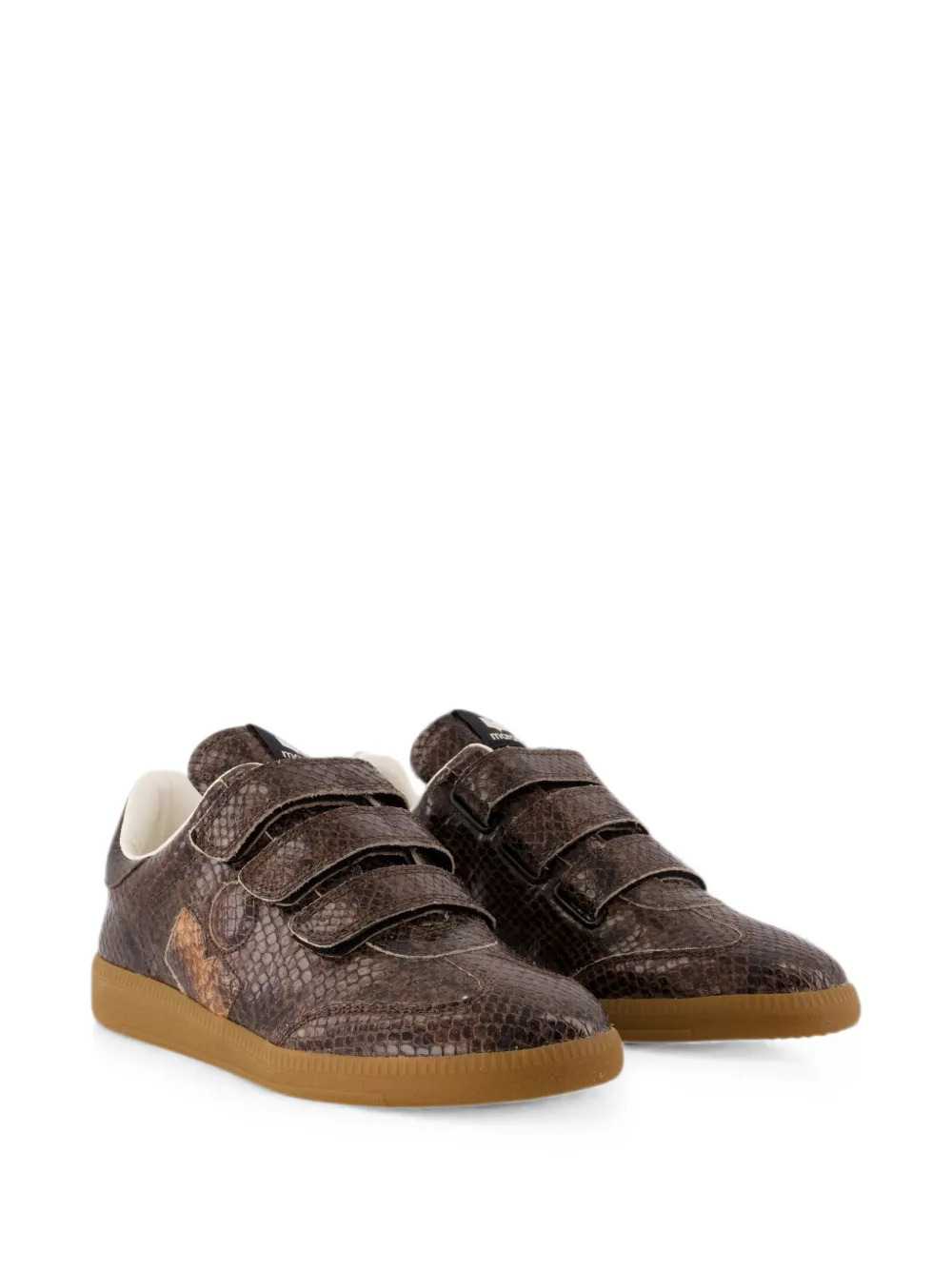 MARANT Marant Women Beth Sneakers With Snakeskin-Effect Velcro Strap