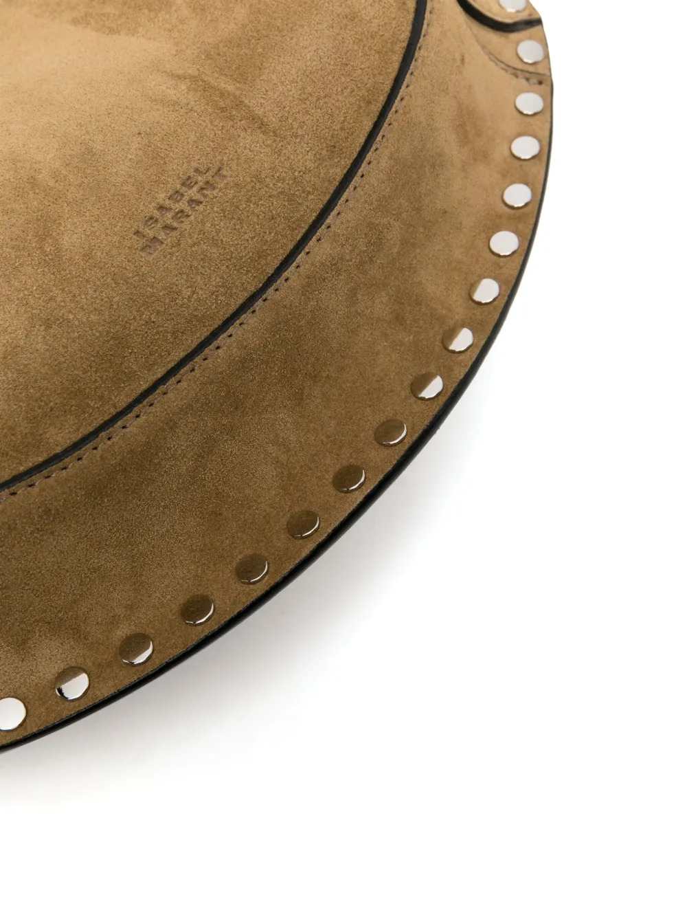 Marant Women Oskan Moon Shoulder Bag With Decorative Studs.