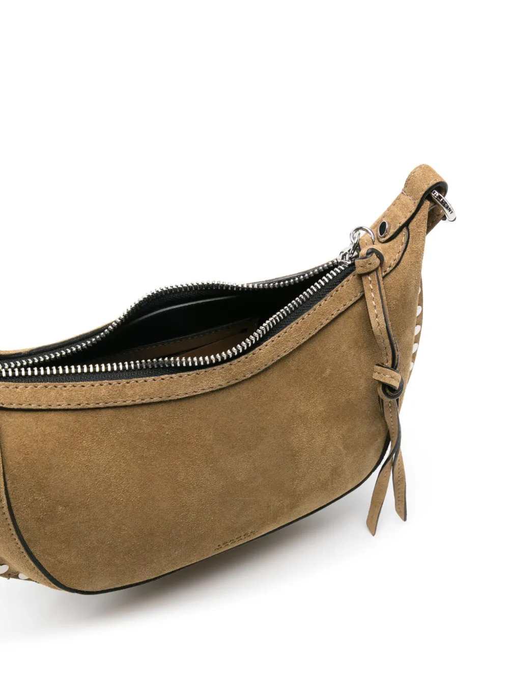 Marant Women Oskan Moon Shoulder Bag With Decorative Studs.
