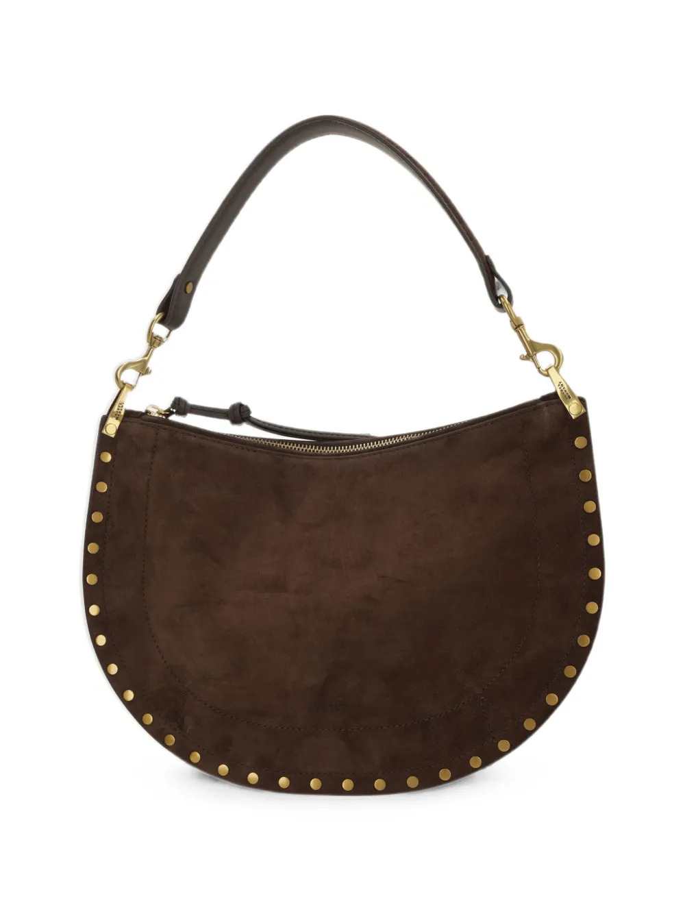 Marant Women Oskan Studded Suede Shoulder Bag.