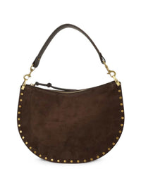 Marant Women Oskan Studded Suede Shoulder Bag.
