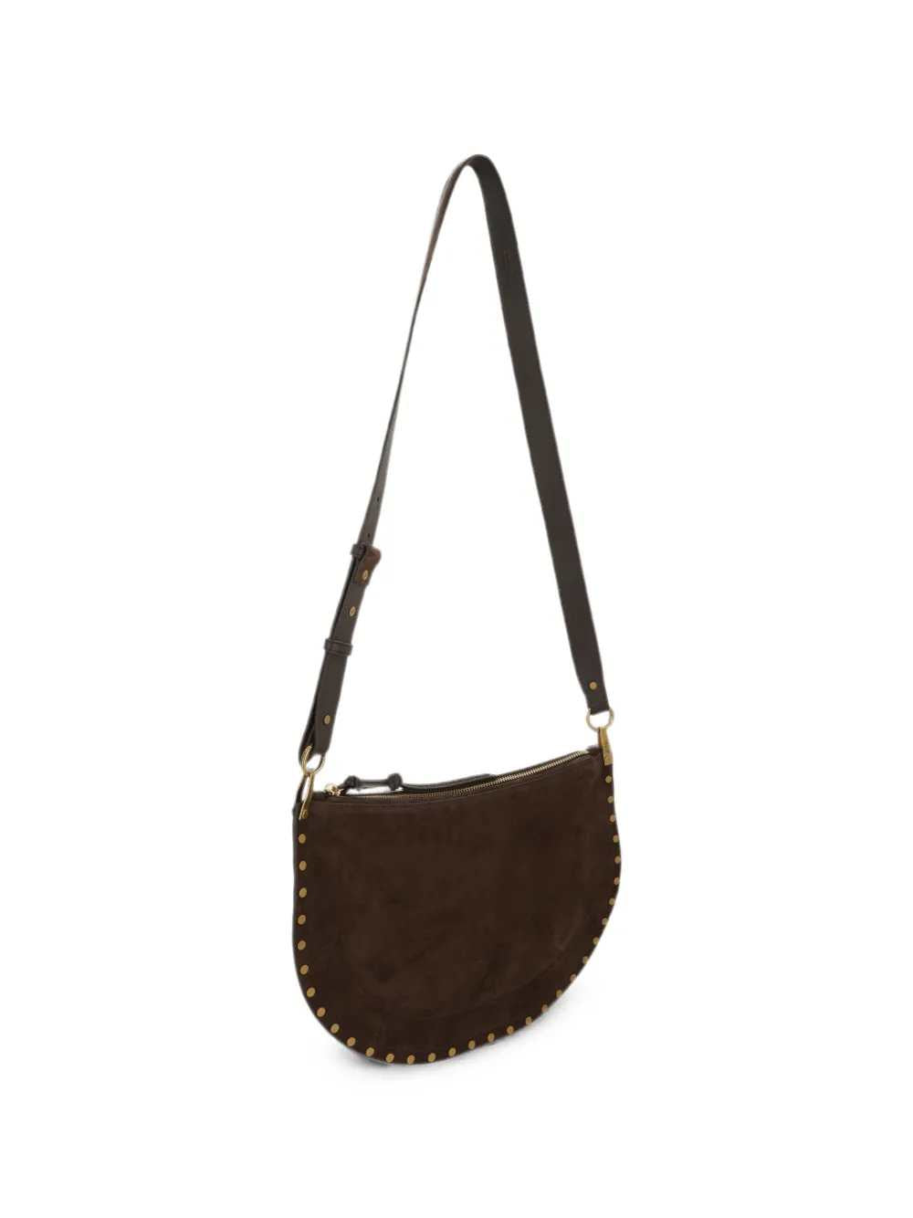 Marant Women Oskan Studded Suede Shoulder Bag.